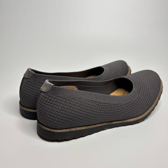 Comfortiva Rena Recycled Knit Ballet Flat in Smoke - Picture 3 of 10